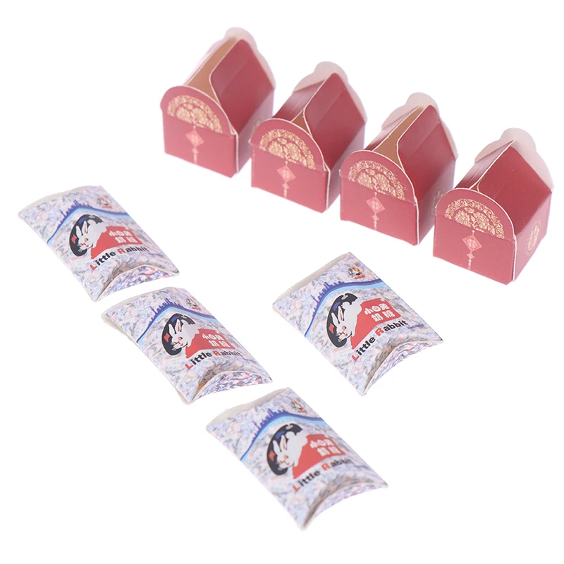 4Pcs 1/12 Dollhouse Miniatures Red Paper Wedding candy Box Holiday Candy Box Model Doll House Accessories Decor Toys 
4Pcs 1/12 Dollhouse Miniatures Red Paper Wedding candy Box Holiday Candy Box Model Doll House Accessories Decor Toys