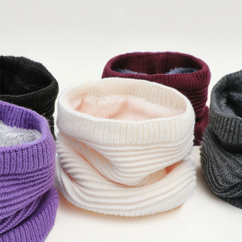 Women Men Knitted Ring Scarf Winter Plush Warm Snood Neck Scarves Unisex Outdoor Windproof Neck Warmer Full Face Mask Mufflers 
Women Men Knitted Ring Scarf Winter Plush Warm Snood Neck Scarves Unisex Outdoor Windproof Neck Warmer Full Face Mask Mufflers