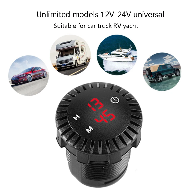 Car Panel Electronic Clock 12V/24V Automotive Car Boat Motorcycle Touch Digital Clock LED Display Waterproof
Car Panel Electronic Clock 12V/24V Automotive Car Boat Motorcycle Touch Digital Clock LED Display Waterproof