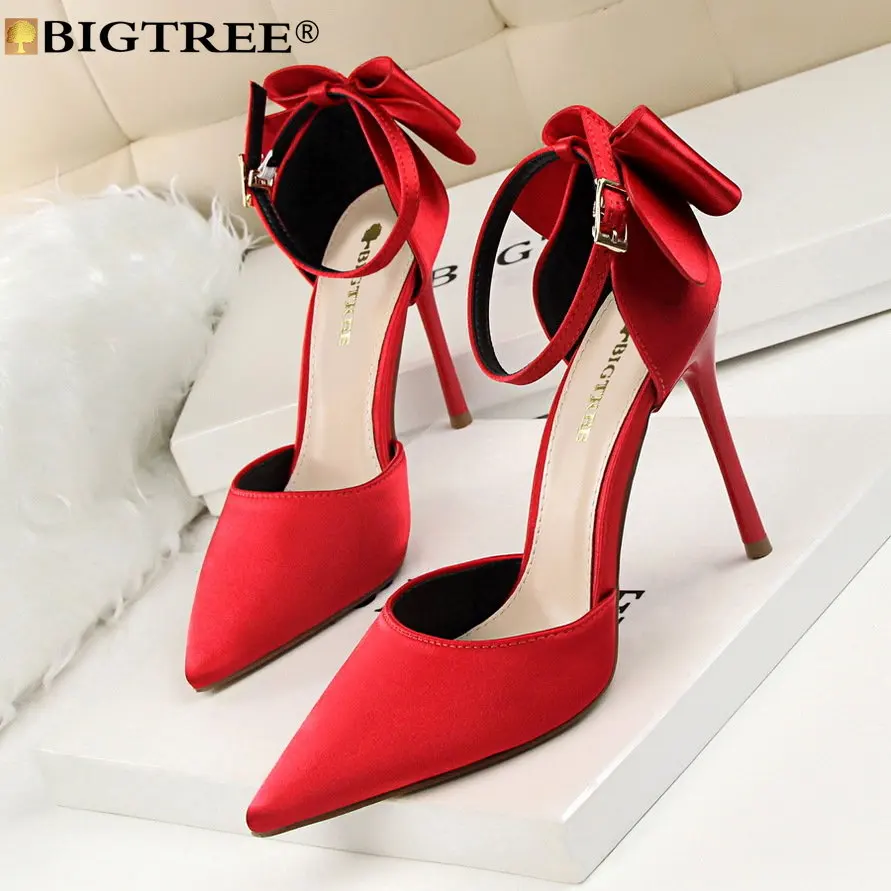 BIGTREE Fashion Summer Women Sandals Butterfly-knot Buckle Strap Silk 10CM Thin Heels Fashion Girls Fashion Summer Women Sandals
BIGTREE Fashion Summer Women Sandals Butterfly-knot Buckle Strap Silk 10CM Thin Heels Fashion Girls Fashion Summer Women Sandals