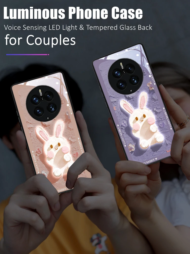 Cute Paint Bunny LED Light Glowing Luminous Tempered Glass Back Phone Case for Xiaomi 11 12 13 Redmi K40 K50 K60 Pro Lite Ultra
Cute Paint Bunny LED Light Glowing Luminous Tempered Glass Back Phone Case for Xiaomi 11 12 13 Redmi K40 K50 K60 Pro Lite Ultra