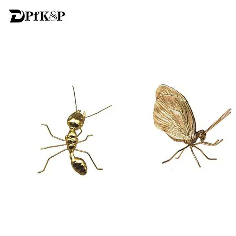 New Creative Decorative Metal Handicrafts Model Gold Ant Butterfly Ornament Handmade for Home Modern Art Decoration Accessories
New Creative Decorative Metal Handicrafts Model Gold Ant Butterfly Ornament Handmade for Home Modern Art Decoration Accessories