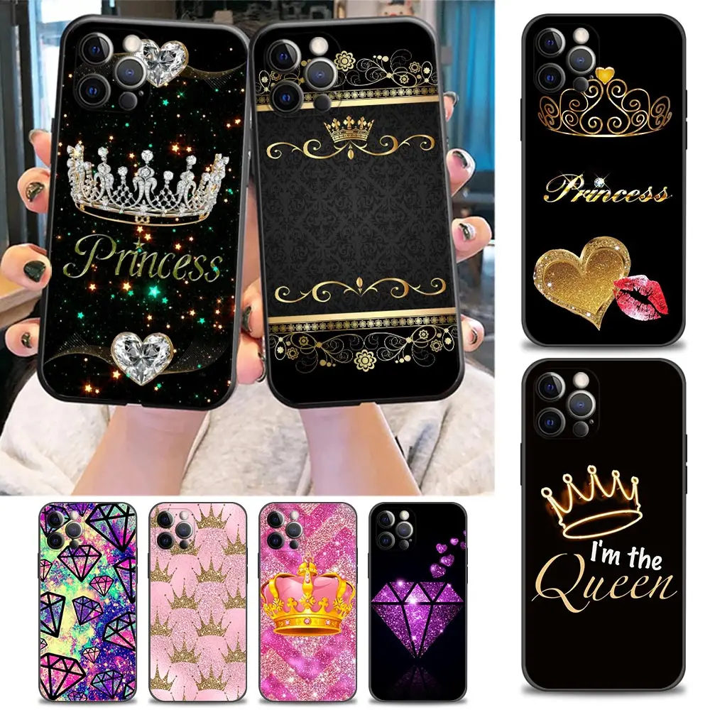 Diamond Crown Queen Princess Phone Case for iPhone 5 6 S 7 8 Plus SE 2022 11 12 13 Pro Xs Max Mini XR X Case Soft Silicone Cover 
Diamond Crown Queen Princess Phone Case for iPhone 5 6 S 7 8 Plus SE 2022 11 12 13 Pro Xs Max Mini XR X Case Soft Silicone Cover