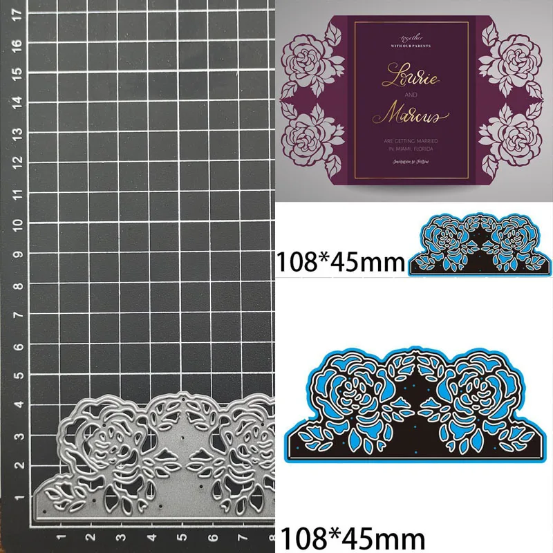 Rose Flower Greeting Card Lace Metal Cutting Dies Stencil Template Scrapbooking Embossing Paper Cards Album Making Decora Craft
Rose Flower Greeting Card Lace Metal Cutting Dies Stencil Template Scrapbooking Embossing Paper Cards Album Making Decora Craft