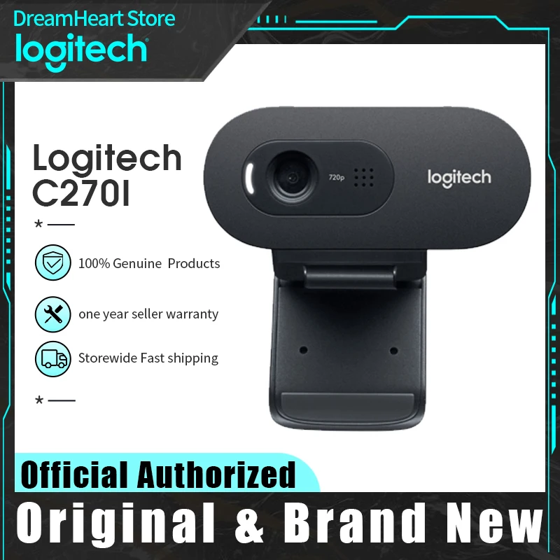 Logitech C270i Webcam HD Vid 720P Built-in Micphone USB2.0 Mini Computer Camera/Computer Camera / C270i C270 C310
Logitech C270i Webcam HD Vid 720P Built-in Micphone USB2.0 Mini Computer Camera/Computer Camera / C270i C270 C310