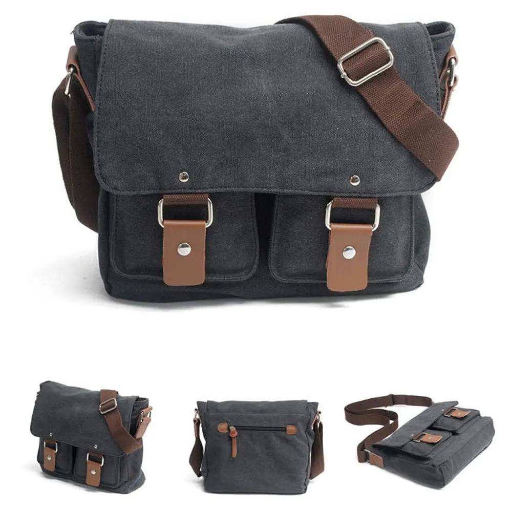 2022 Fashion Vintage Leather Canvas Men'S Messenger Bag Cotton Canvas Crossbody Bag Men Travel Shoulder Bag Sling Casual Bag
2022 Fashion Vintage Leather Canvas Men'S Messenger Bag Cotton Canvas Crossbody Bag Men Travel Shoulder Bag Sling Casual Bag