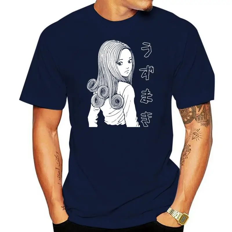 100% Cotton Short Sleeve Uzumaki Kirie Goshima Black Shirt Uzumaki Junji Ito Japanese Horror Manga Men's T-shirt
100% Cotton Short Sleeve Uzumaki Kirie Goshima Black Shirt Uzumaki Junji Ito Japanese Horror Manga Men's T-shirt