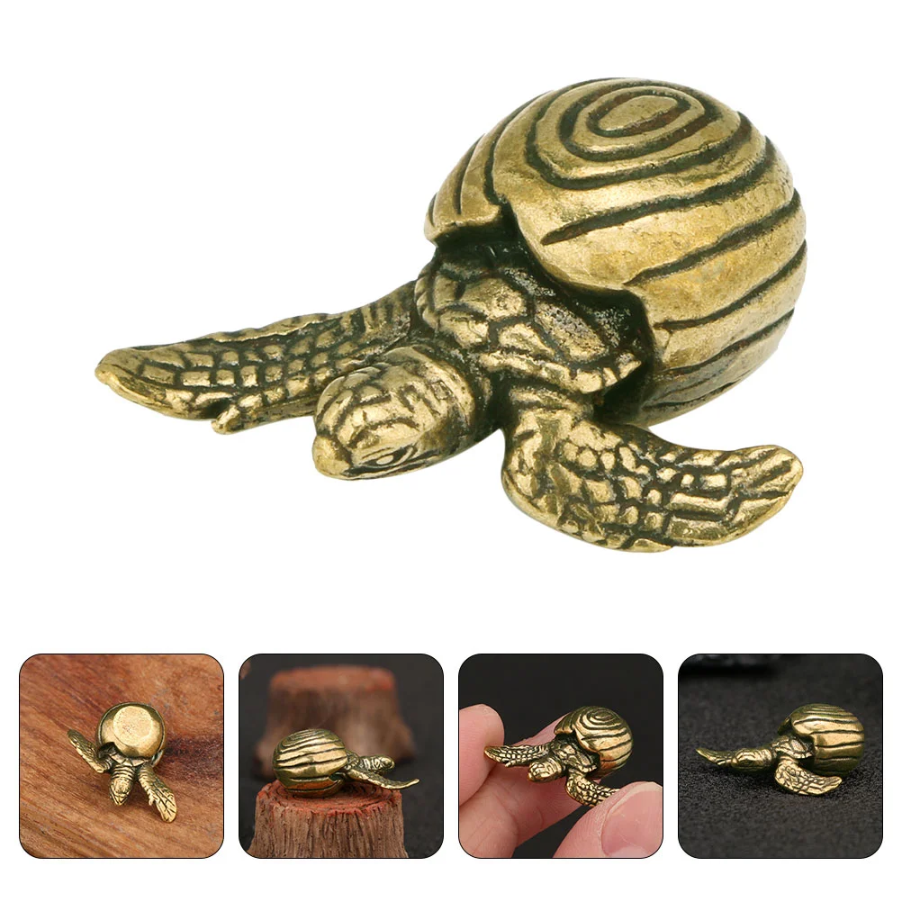 Turtle Statue Tortoise Shui Feng Brass Ornament Figurines Figurine Mini Sculpture Animal Copper Turtles Sea Wealth Prosperity
Turtle Statue Tortoise Shui Feng Brass Ornament Figurines Figurine Mini Sculpture Animal Copper Turtles Sea Wealth Prosperity