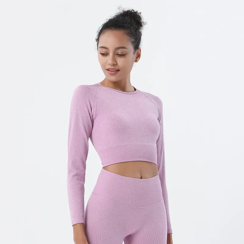 Top Women Yoga T-shirt Seamless Sexy Sportswear Gym Solid Color Fitness Tights Quick-drying Dew Navel Women Top Soft Breathable
Top Women Yoga T-shirt Seamless Sexy Sportswear Gym Solid Color Fitness Tights Quick-drying Dew Navel Women Top Soft Breathable