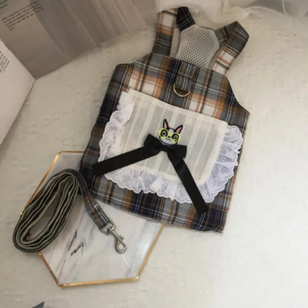 Dog Vest Leash Comfortable Dog Harness Leash Bowknot Cute Dog Dress Puppy Lace Harness
Dog Vest Leash Comfortable Dog Harness Leash Bowknot Cute Dog Dress Puppy Lace Harness