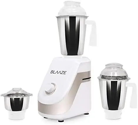 Powerful 800W Mixer Grinder w/ 3 Stainless Steel Jars & Blades Perfect for Dry & Wet Fine Grinding \u2013 Dosa batters,
Powerful 800W Mixer Grinder w/ 3 Stainless Steel Jars & Blades Perfect for Dry & Wet Fine Grinding \u2013 Dosa batters,