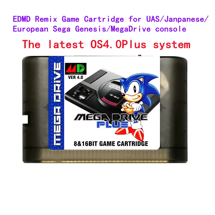 

Игровой картридж MEGA EVERDRIVE OS4.0 Remix для США/Японии/Европы, консоль SEGA GENESIS MegaDrive