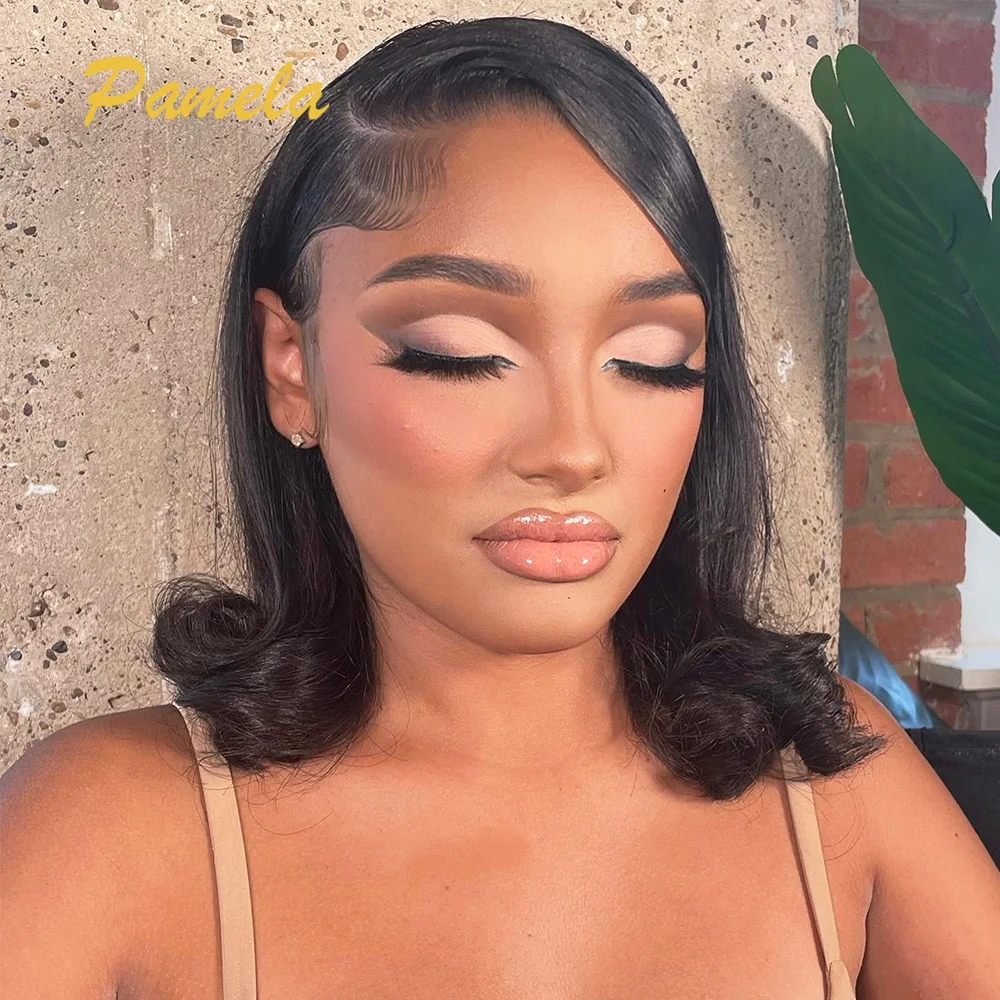 Brazilian Short Bob Wigs 13x4 Lace Front Wigs Short Loose Wave Transparent Lace Frontal Wigs Human Hair Wigs For Women 
Brazilian Short Bob Wigs 13x4 Lace Front Wigs Short Loose Wave Transparent Lace Frontal Wigs Human Hair Wigs For Women