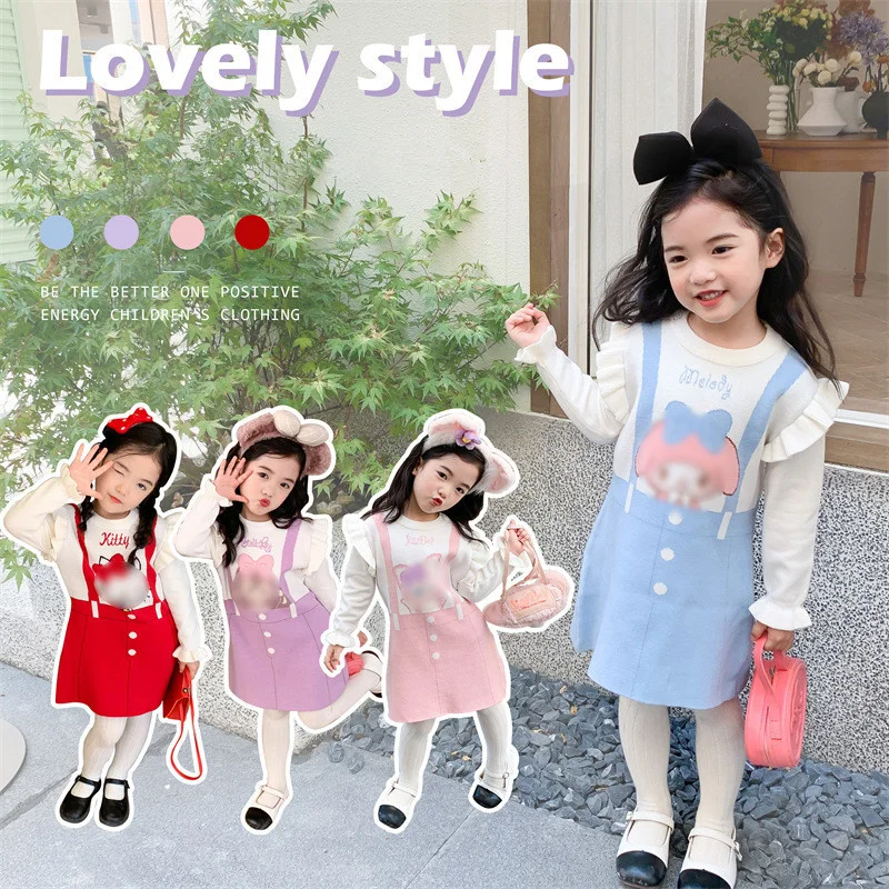 Детское платье Hello Kitty Linabell Mymelody Stellalou Kawaii Мультфильм осень/зима Одежда для девочек Подарки на день рождения
Детское платье Hello Kitty Linabell Mymelody Stellalou Kawaii Мультфильм осень/зима Одежда для девочек Подарки на день рождения