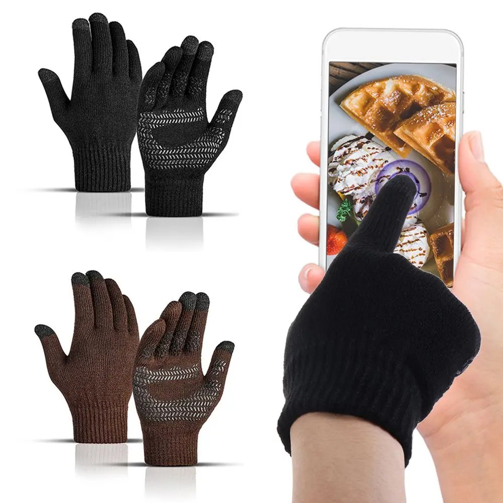 Antiskid Fashion Warm Outdoor Thick Winter Gloves Non-slip Rubber Full Finger Gloves Winter Gloves Cashmere Knitted
Antiskid Fashion Warm Outdoor Thick Winter Gloves Non-slip Rubber Full Finger Gloves Winter Gloves Cashmere Knitted