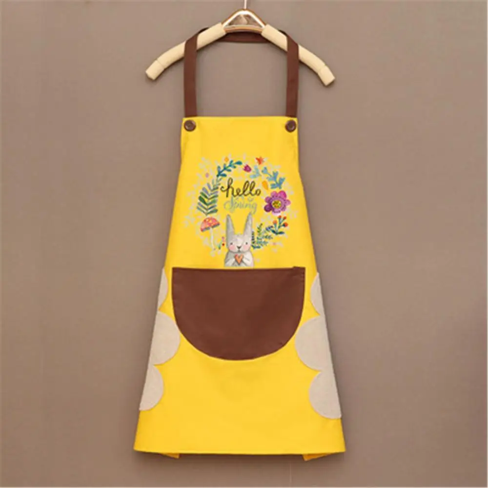 Apron Waterproof Wipeable Pocket Oil-Proof Cartoon Pattern Print Wreath Rabbit Restaurant Kitchen Nail Shop Aprons
Apron Waterproof Wipeable Pocket Oil-Proof Cartoon Pattern Print Wreath Rabbit Restaurant Kitchen Nail Shop Aprons