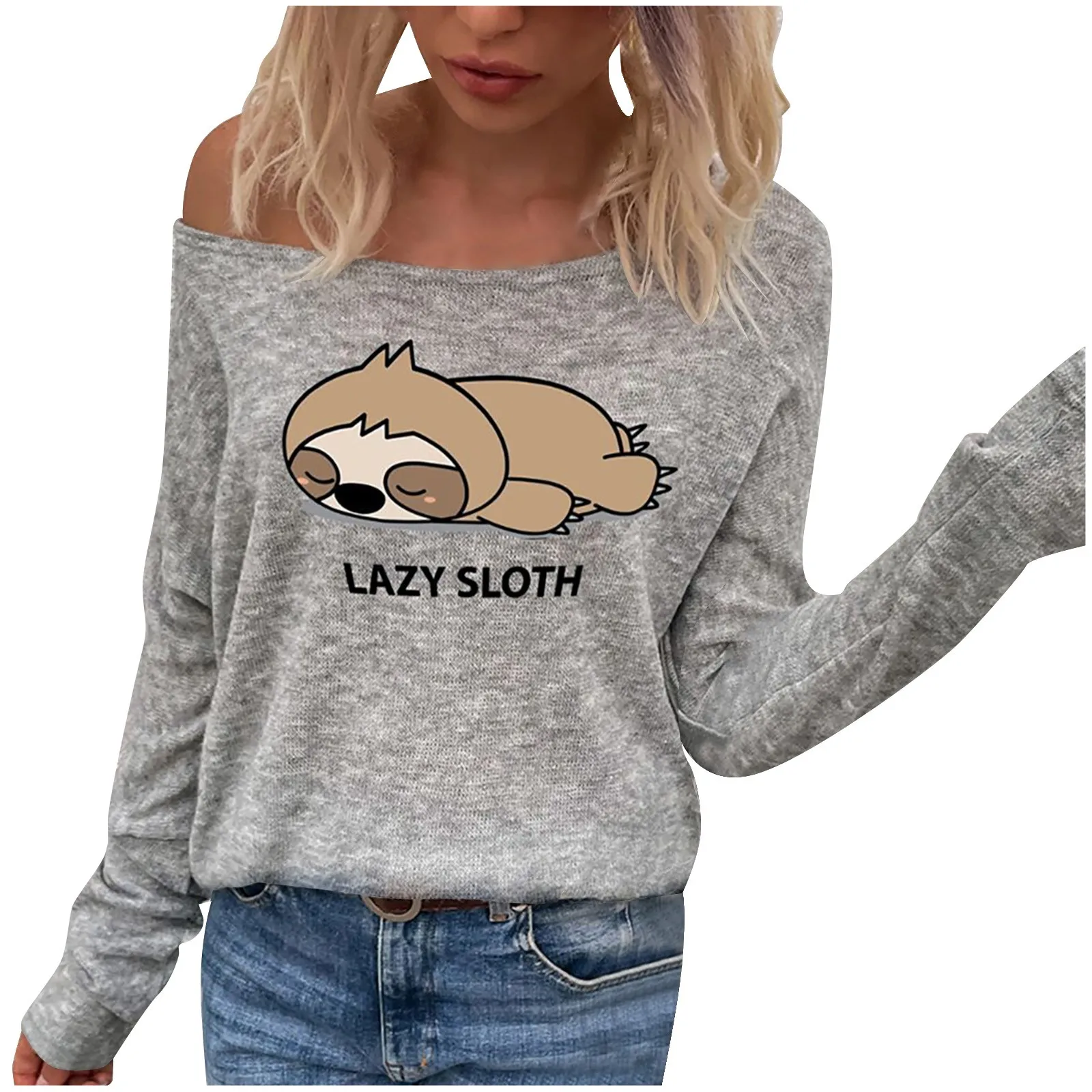 Bottoming Off-shoulder Shirt Sweater Long-sleeved Top Multicolor Women's Printed Sweater
Bottoming Off-shoulder Shirt Sweater Long-sleeved Top Multicolor Women's Printed Sweater