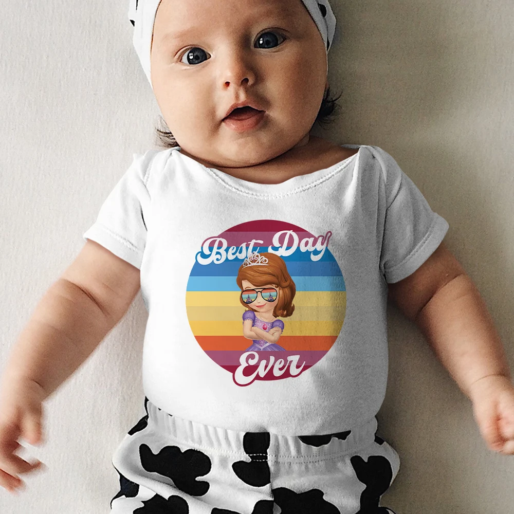 Cute Sofia Princess With Sunglasses Disney Casual Baby Onesie Exquisite Comfort Newborn Romper Y2k Unisex Comfy Romper Hot Sell
Cute Sofia Princess With Sunglasses Disney Casual Baby Onesie Exquisite Comfort Newborn Romper Y2k Unisex Comfy Romper Hot Sell