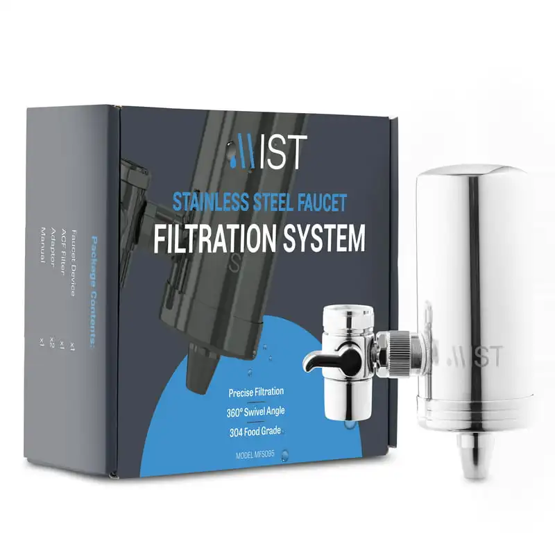 Steel Activated Carbon Fiber Faucet Filtration System, 320-Gallon Capacity 
Steel Activated Carbon Fiber Faucet Filtration System, 320-Gallon Capacity