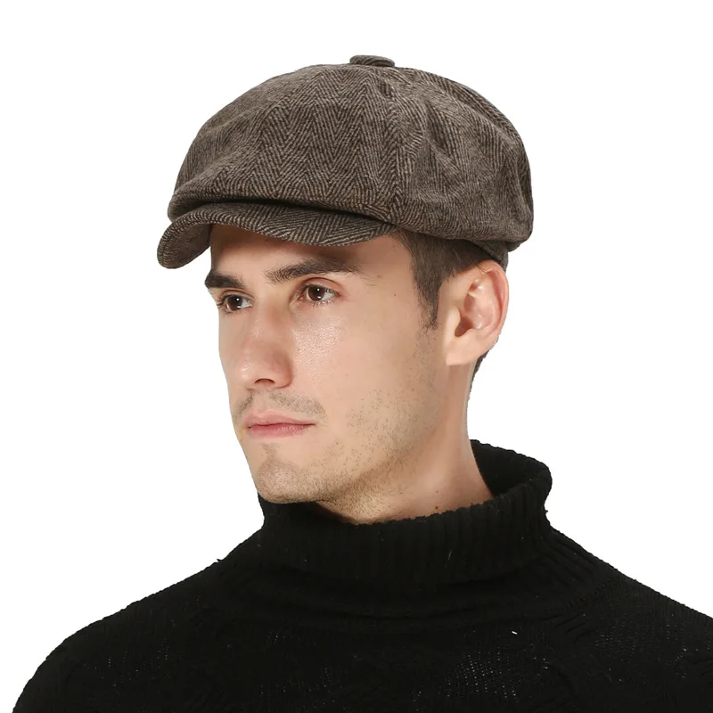 European American Classic Style Peaked Cap For Men Women Solid Color Short Brim Berets Unisex Octagonal Hats
European American Classic Style Peaked Cap For Men Women Solid Color Short Brim Berets Unisex Octagonal Hats