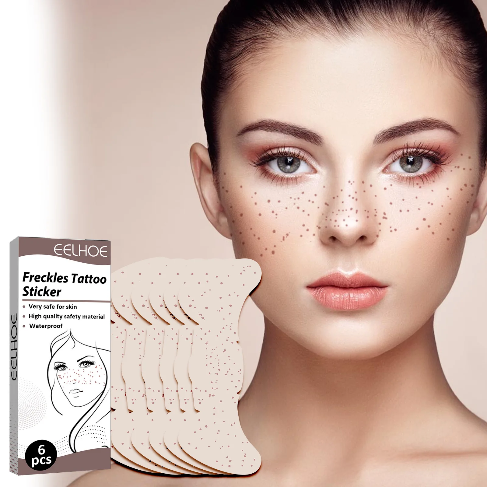Sdattor 6/10pcs Sexy Fake Freckles Tattoo Stickers Temporary Freckles Makeup Stickers Women Waterproof Fashion Make up Removable
Sdattor 6/10pcs Sexy Fake Freckles Tattoo Stickers Temporary Freckles Makeup Stickers Women Waterproof Fashion Make up Removable