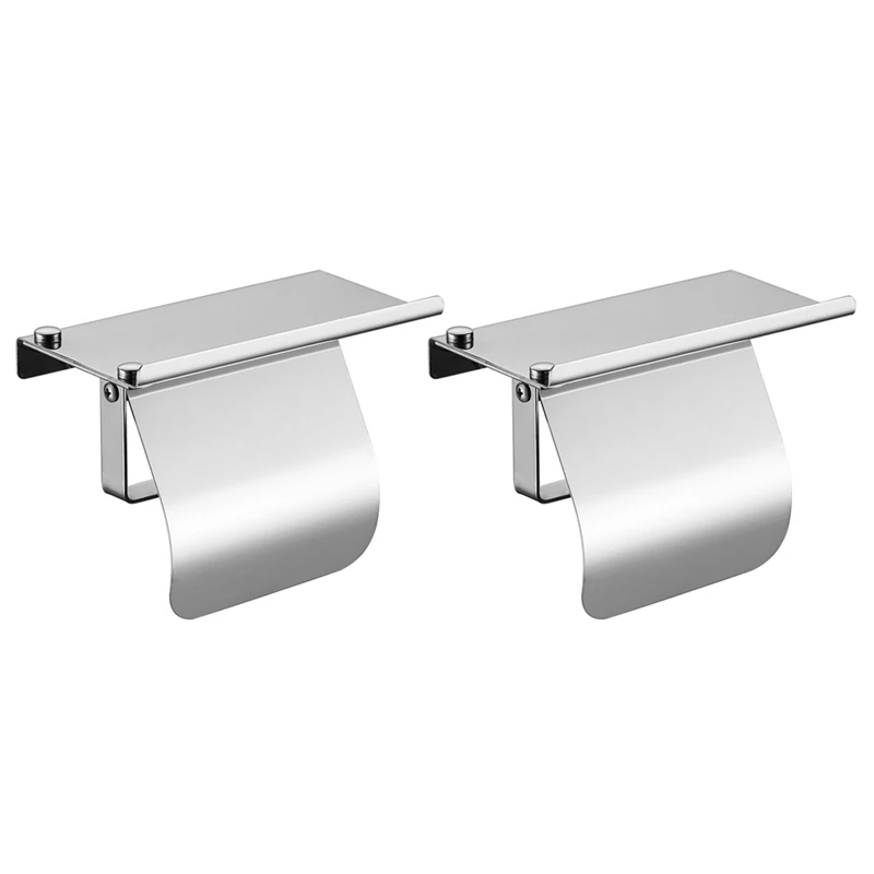 2X Modern Stainless Steel Wall Mount Toilet Paper Holder With Phone Shelf Roll Paper Holder Bathroom Fixture Bathroom
2X Modern Stainless Steel Wall Mount Toilet Paper Holder With Phone Shelf Roll Paper Holder Bathroom Fixture Bathroom