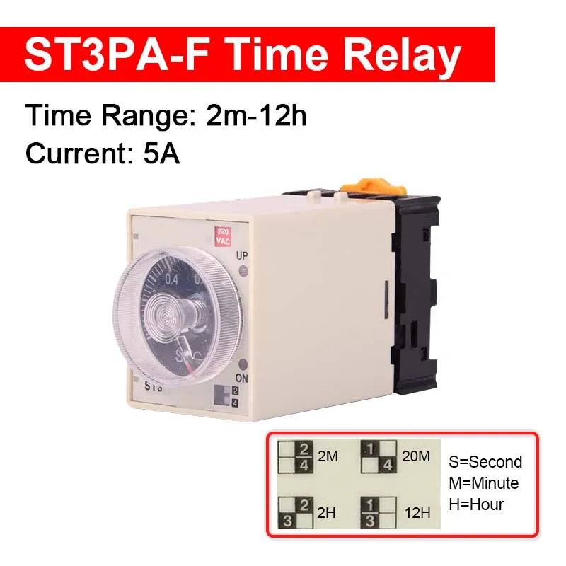 Реле времени CNMAWAY ST3PA-A/B/C/D/E/F/G
Реле времени CNMAWAY ST3PA-A/B/C/D/E/F/G