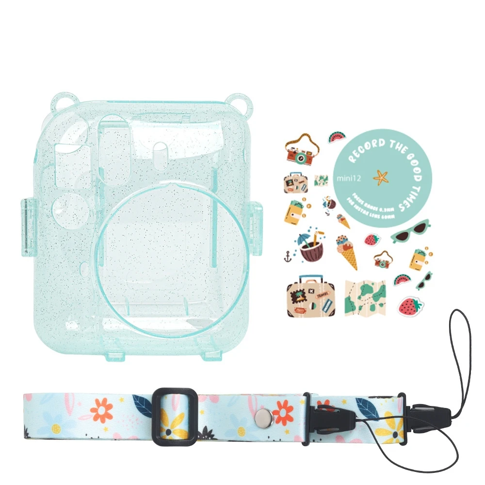 For Instax Mini 12 Photo Bag Transparent Storage Case Crystal Case Strap Sticker Three Piece Set
For Instax Mini 12 Photo Bag Transparent Storage Case Crystal Case Strap Sticker Three Piece Set