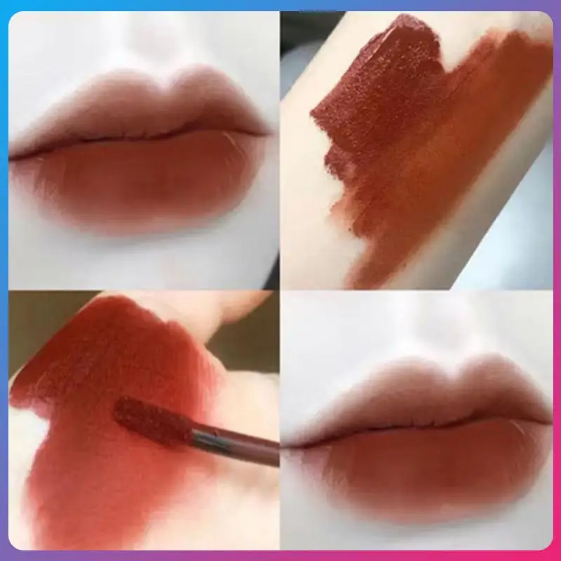 

Bottle Lip Mud Creative Cue Lip Gloss Lip Tint Mud 6 Colors Moisturizing Velvet Matte Lipstick Lips Makeup Cosmetics