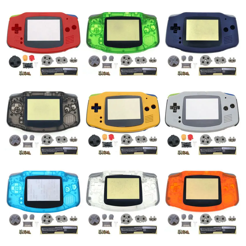 JCD Full Set Housing Shell Cover Case For GBA Console Front Back Cover w/ Screen Lens Button Kit
JCD Full Set Housing Shell Cover Case For GBA Console Front Back Cover w/ Screen Lens Button Kit