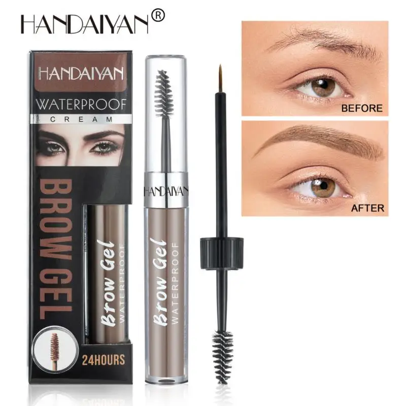

HANDAIYAN Liquid Eyebrow Cream Waterproof Eyebrows Enhancers Black Brown Dye Brow Gel Tint Brows Tattoo Paint Makeup Cosmetics