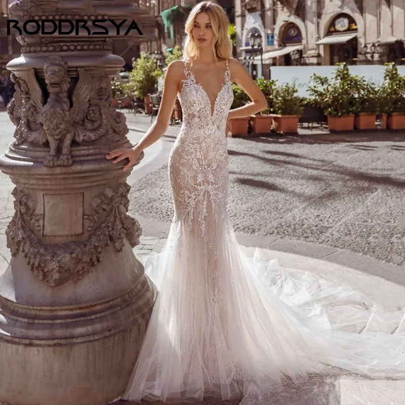 RODDRSYA Vintage Deep V-Neck Mermaid Wedding Dresses 2023 Sexy Spaghetti Straps Bride Gown Sleeveless Backless Vestidos De Noiva
RODDRSYA Vintage Deep V-Neck Mermaid Wedding Dresses 2023 Sexy Spaghetti Straps Bride Gown Sleeveless Backless Vestidos De Noiva