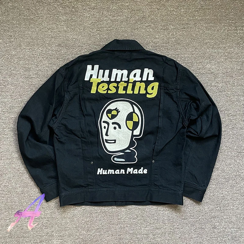HUMAN MADE Jackets Lapel Embroidered Pattern Jacket High Street Fashion Men Women Robot Heart Human Made Denim Jacket
HUMAN MADE Jackets Lapel Embroidered Pattern Jacket High Street Fashion Men Women Robot Heart Human Made Denim Jacket