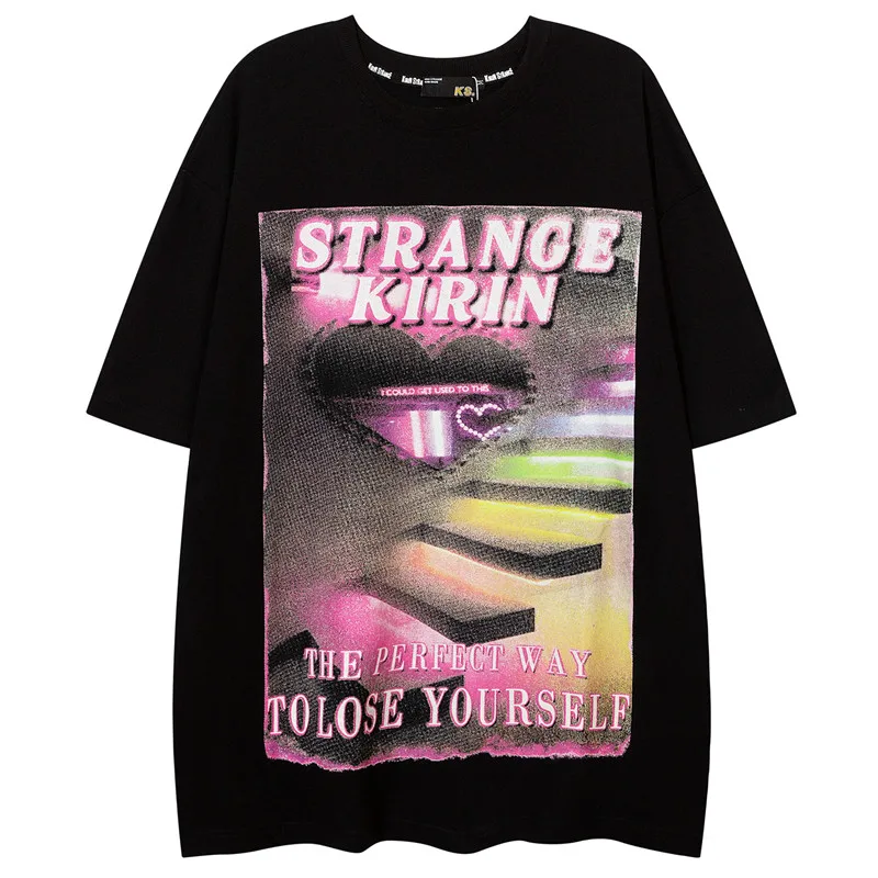 2022 Men Hip Hop Oversized T-shirt Letter Heart Print T-shirts Harajuku Korean Streetwear Fashion Couple Short Sleeve Tops Tees
2022 Men Hip Hop Oversized T-shirt Letter Heart Print T-shirts Harajuku Korean Streetwear Fashion Couple Short Sleeve Tops Tees