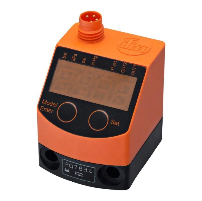 PQ7834 IFM Pressure sensor for pneumatics Reliable monitoring of the system pressure
PQ7834 IFM Pressure sensor for pneumatics Reliable monitoring of the system pressure