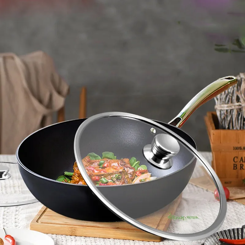 

Frying Pan Non-stick Frying Pan Cooking Without Oil Fume Induction Cooker Gas Stove Special Multi-functional Household Frying