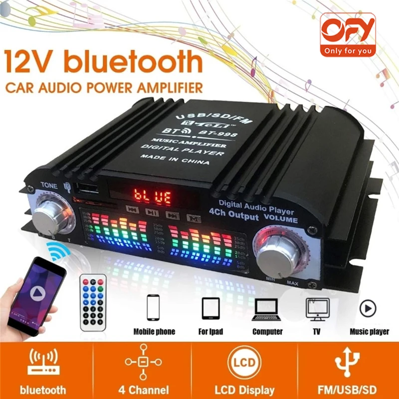 Цифровой 4-канальный усилитель звука OFY, 12 В, 1600 Вт, Wi-Fi, FM-радио, Bluetooth, караоке-плеер, поддержка дистанционного управления
Цифровой 4-канальный усилитель звука OFY, 12 В, 1600 Вт, Wi-Fi, FM-радио, Bluetooth, караоке-плеер, поддержка дистанционного управления