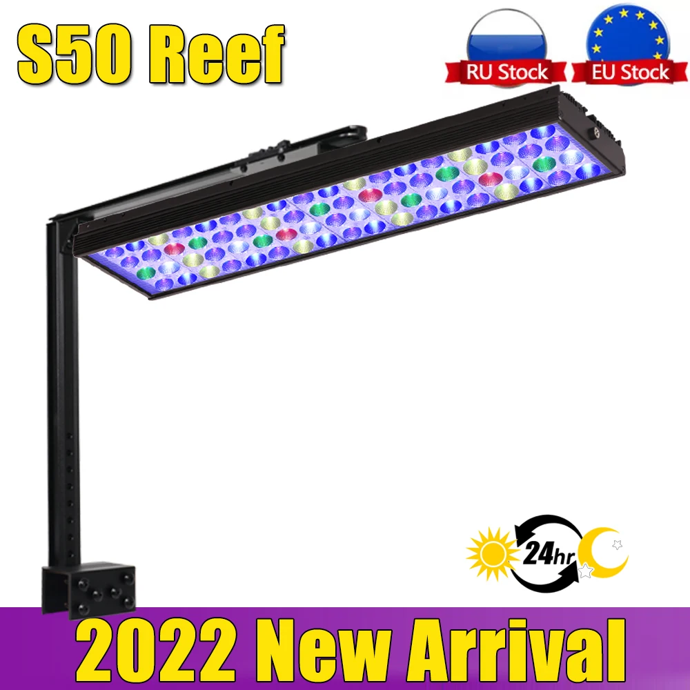 60cm 24" PopBloom Marine Aquarium Light,Reef Led Light,Aquarium Light Full Spectrum for Coral Reef Marine Aquarium Fishbowl Lamp
60cm 24" PopBloom Marine Aquarium Light,Reef Led Light,Aquarium Light Full Spectrum for Coral Reef Marine Aquarium Fishbowl Lamp