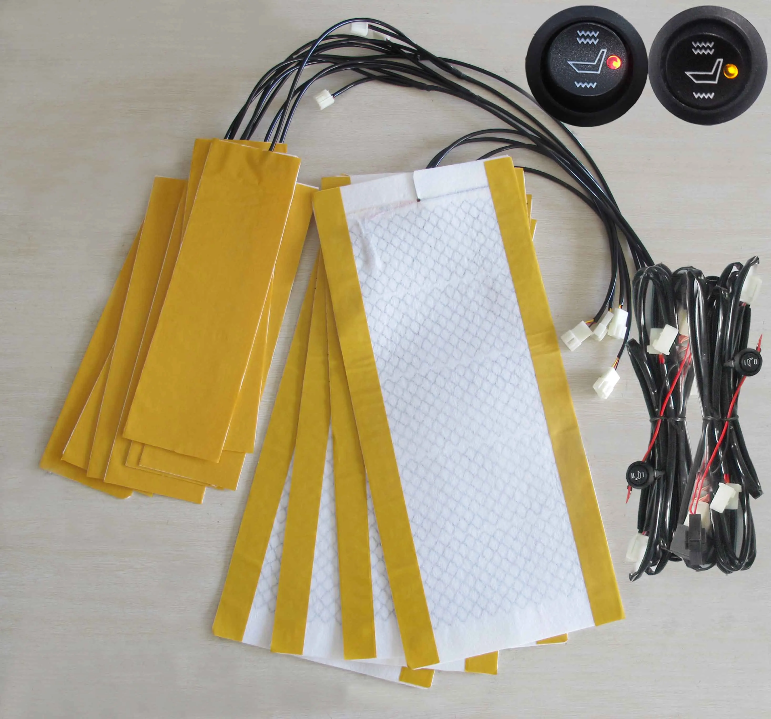 Side flap alloy wire heating pad with seat and back carbon fiber heating mat integrated round switch hi-of-lo temperature parts
Side flap alloy wire heating pad with seat and back carbon fiber heating mat integrated round switch hi-of-lo temperature parts