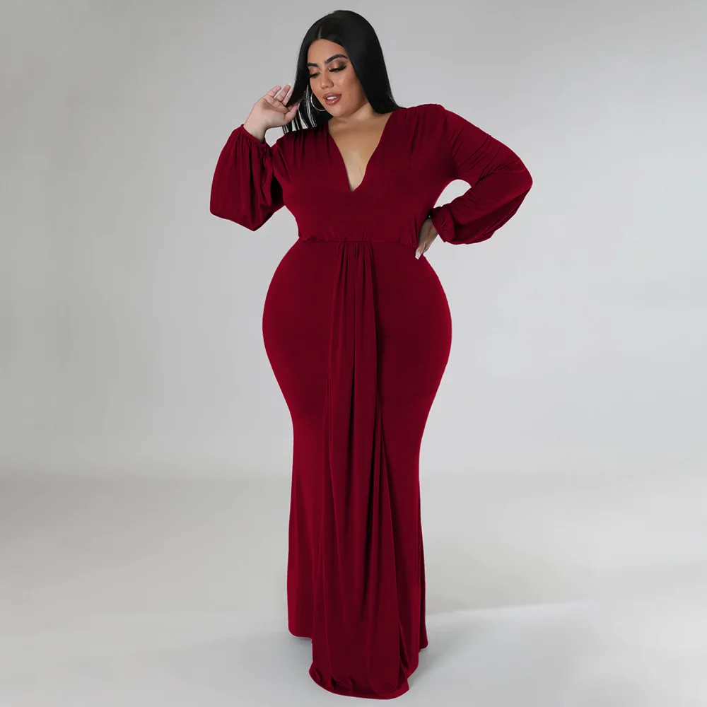 2023 Fall New Fashion Plus Size Women's Sexy Nightclub Dress Irregular V-Neck Party Elegant Dress
2023 Fall New Fashion Plus Size Women's Sexy Nightclub Dress Irregular V-Neck Party Elegant Dress