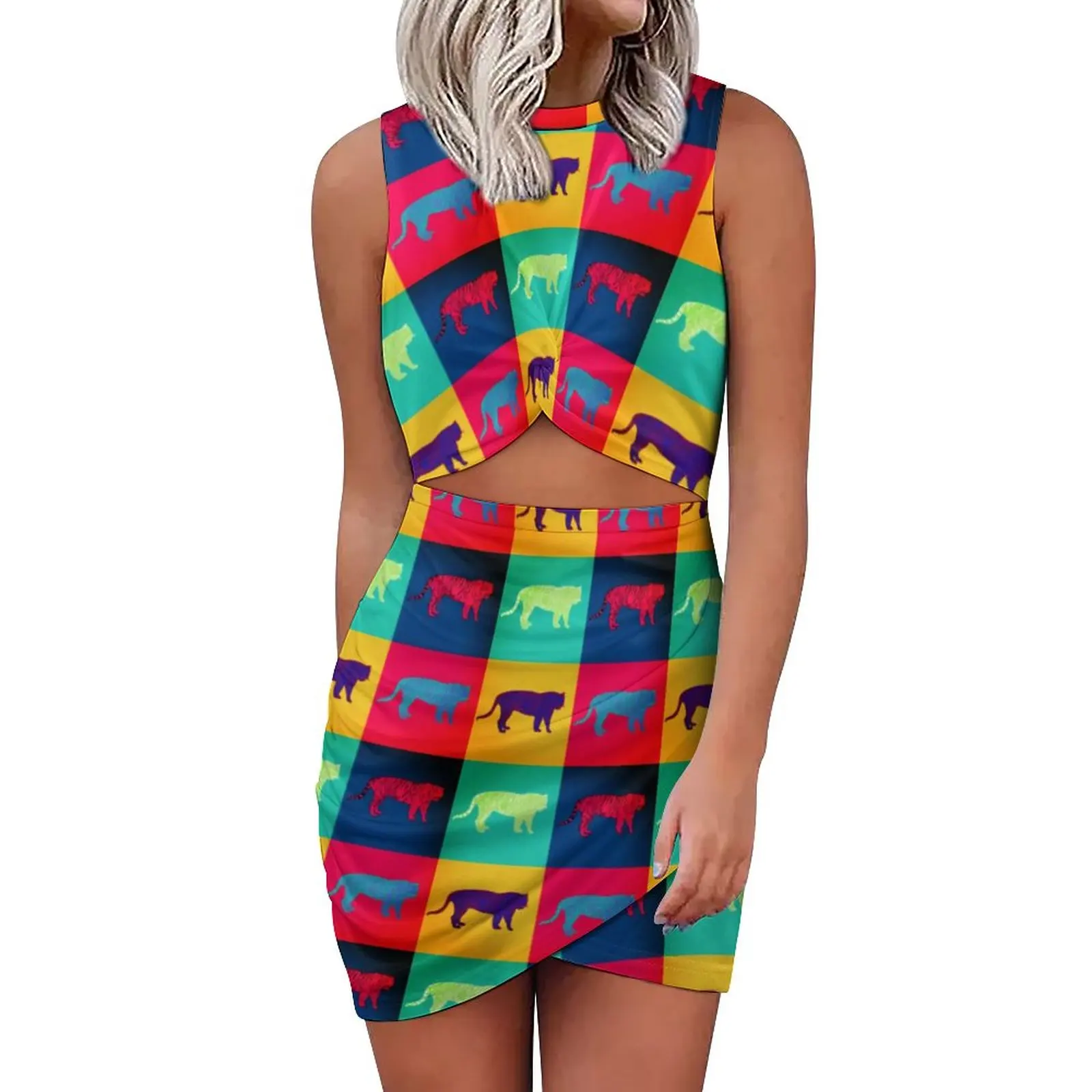 Красочное облегающее платье с тигром, женские милые летние платья в стиле поп-арт, уличная одежда с вырезами, платье с принтом, большой разме...
Красочное облегающее платье с тигром, женские милые летние платья в стиле поп-арт, уличная одежда с вырезами, платье с принтом, большой разме...