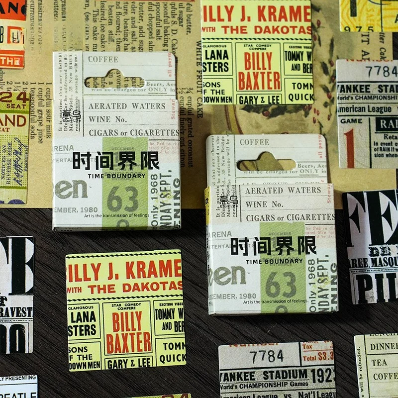 46 Pcs Vintage Stickers Newspapers Mini Size Stickers for Notebook Card Making Stationery
46 Pcs Vintage Stickers Newspapers Mini Size Stickers for Notebook Card Making Stationery
