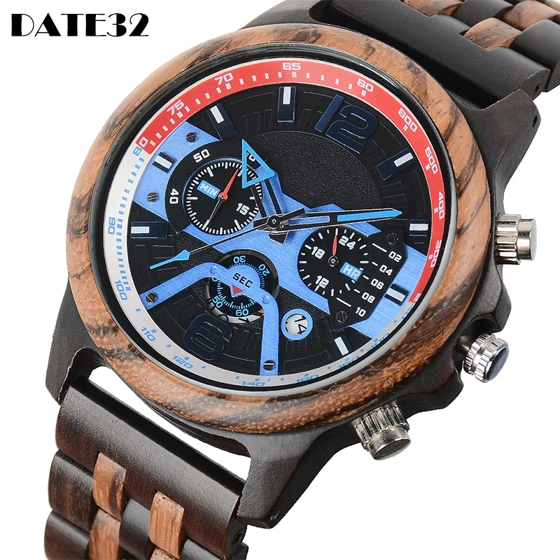 Pilot Wooden Watch Male Quartz Watches Vintage Full Wood Band Multifunctional Luminous Display Man Wristwatch Bamboo Clock Reloj
Pilot Wooden Watch Male Quartz Watches Vintage Full Wood Band Multifunctional Luminous Display Man Wristwatch Bamboo Clock Reloj