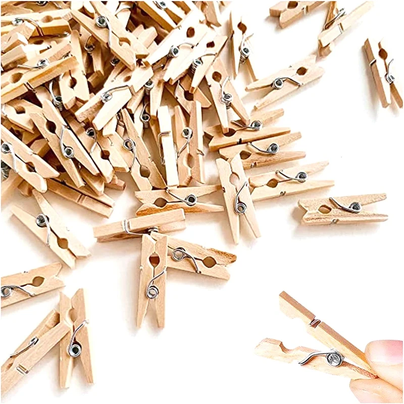 Clothes Pins Heavy Duty Outdoor, Strong Grip Tiny Wooden Clothespins,Durable Mini Clips,Clothes Pins for Photos,Crafts
Clothes Pins Heavy Duty Outdoor, Strong Grip Tiny Wooden Clothespins,Durable Mini Clips,Clothes Pins for Photos,Crafts