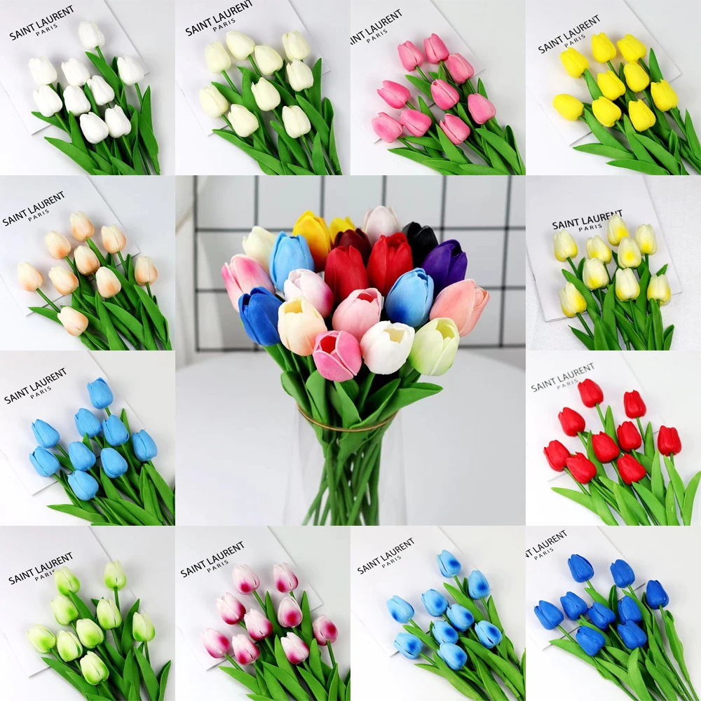 34 Cm Fack Flowers Tulips Artificial Wedding Decorations Valentine's Day Gift Home Decoration Products Tulip Artificial Flower
34 Cm Fack Flowers Tulips Artificial Wedding Decorations Valentine's Day Gift Home Decoration Products Tulip Artificial Flower