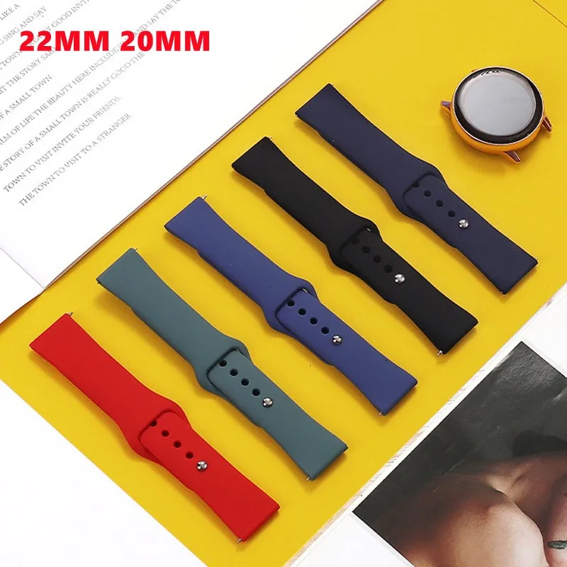 22mm band For Samsung Galaxy Watch 4 5 Pro/3/6 classic/active/Gear S3/ 40 44 mm Silicone Bracelet Huawei watch GT 2 3 20mm strap
22mm band For Samsung Galaxy Watch 4 5 Pro/3/6 classic/active/Gear S3/ 40 44 mm Silicone Bracelet Huawei watch GT 2 3 20mm strap