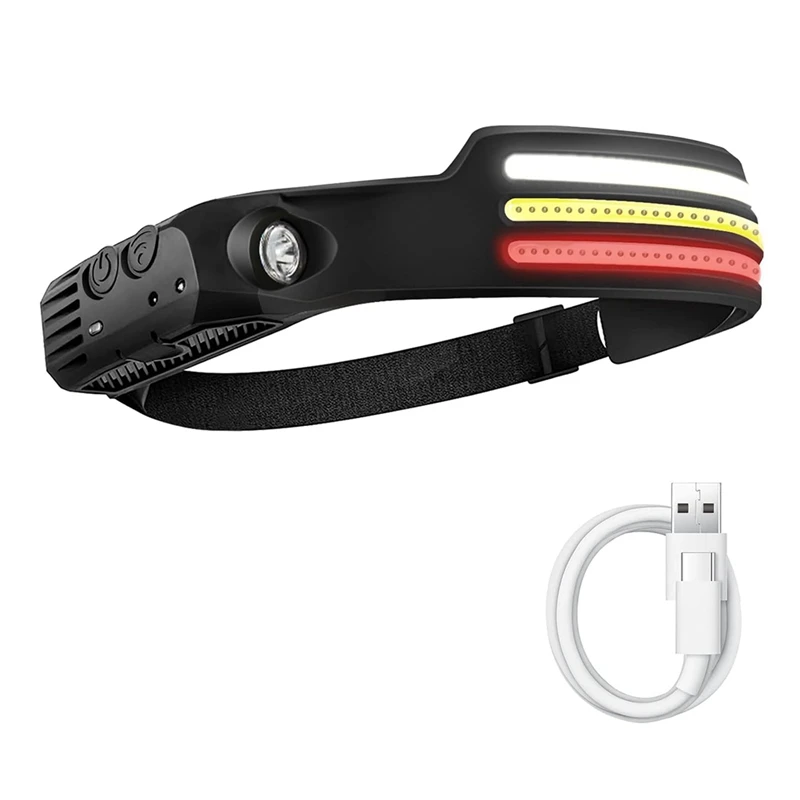 Rechargeable LED Head Light Lamp With 10 Light Modes Head Light Flashlight For Hiking, Running
Rechargeable LED Head Light Lamp With 10 Light Modes Head Light Flashlight For Hiking, Running