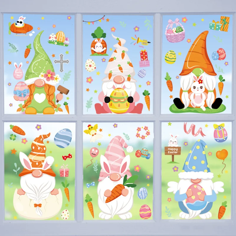 2023 Easter Window Stickers Rabbit Carrot Eggs Electrostatic Glass Decal Wall Sticker Happy Easter Decorations for Home Party
2023 Easter Window Stickers Rabbit Carrot Eggs Electrostatic Glass Decal Wall Sticker Happy Easter Decorations for Home Party