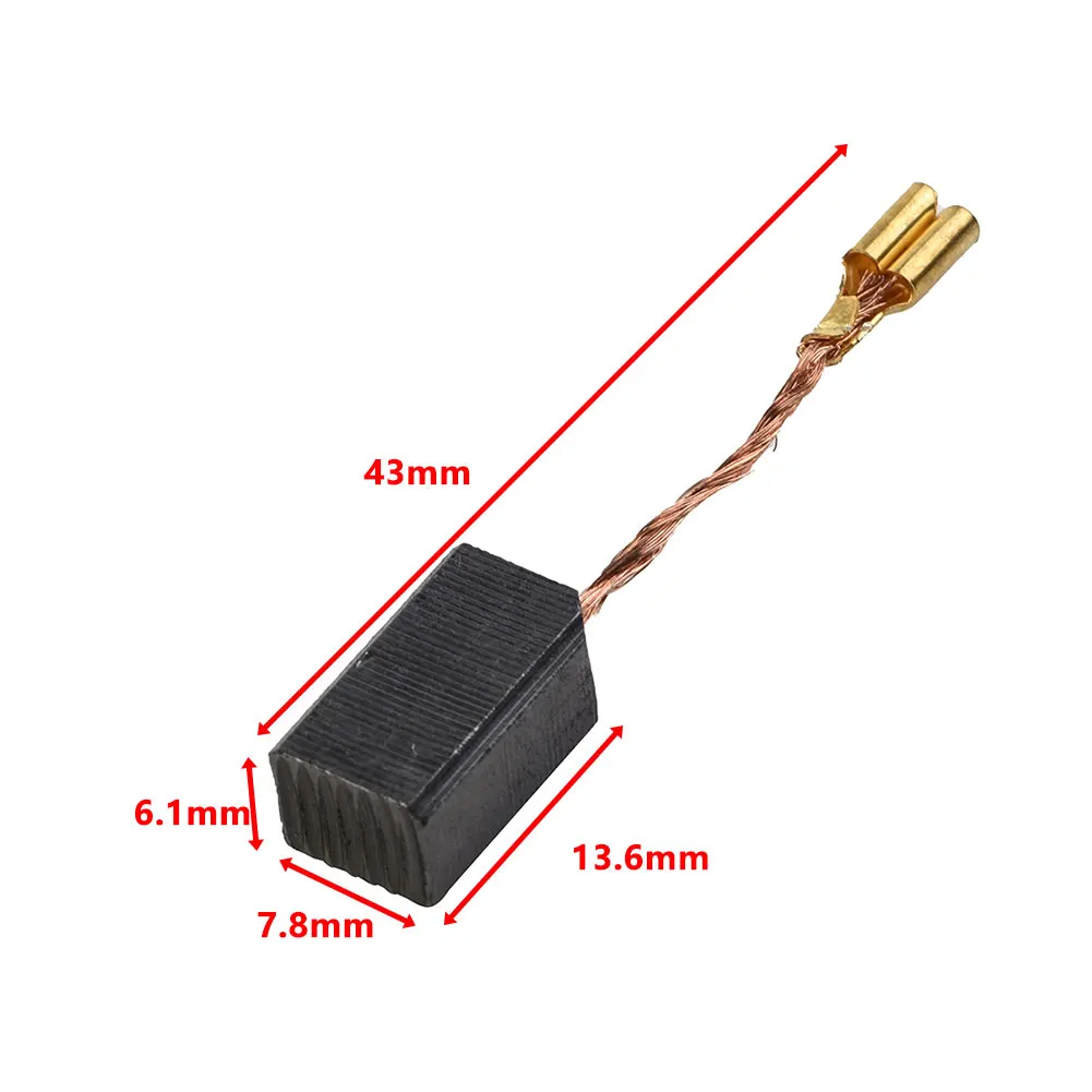 Graphite Motor Carbon Brushes Copper Wire Power Tool Repair 6X8X14mm Fit Electric Hammer Drill For Angle Grinder
Graphite Motor Carbon Brushes Copper Wire Power Tool Repair 6X8X14mm Fit Electric Hammer Drill For Angle Grinder