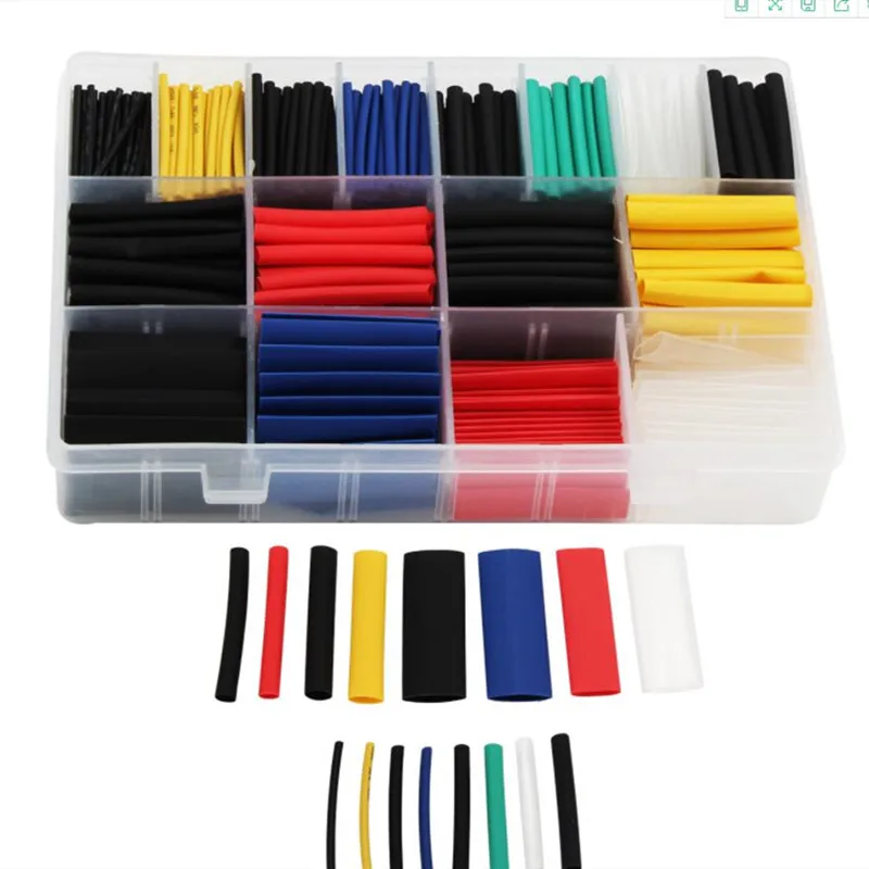 580pcs 780pcs 800pcs 850pcs Heat Shrink Tube Assorted Kit Polyolefin Insulation Sleeving Electrical Wire Cable Waterproof 
580pcs 780pcs 800pcs 850pcs Heat Shrink Tube Assorted Kit Polyolefin Insulation Sleeving Electrical Wire Cable Waterproof